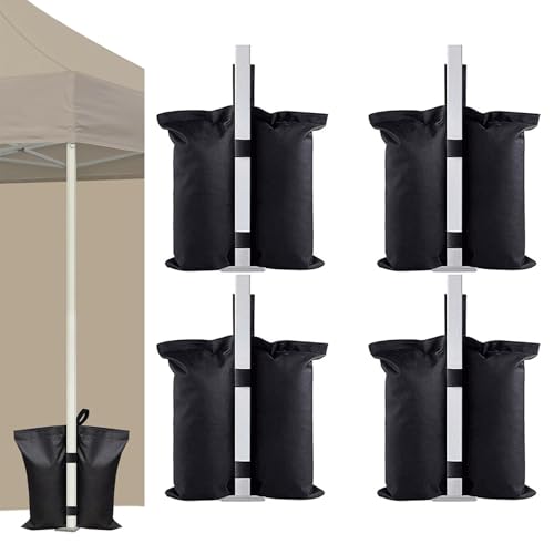 Sandsäcke für Pavillon, Hochwertige Pavillon Gewichte 4er Set, Aus Oxford-Stoff Pavillon Gewichte Geeignet, für Pavillon, Partyzelt, Hochwasserschutz, Terrassenschirm Sandsäcke für Pavillon, Hochwertige Pavillon Gewichte 4er Set, Aus Oxford-Stoff Pavillon Gewichte Geeignet, für Pavillon, Partyzelt, Hochwasserschutz, Terrassenschirm von BOUFEIDA
