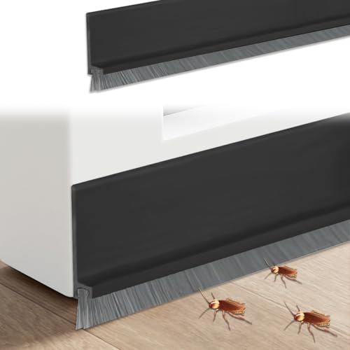 Bürstendichtung, Türbürstendichtung, Bürstendichtung Selbstklebend, Zuschneidbar Bodenabdichtung mit Bürste, für Zugluftstopper Streifenbürste Türbürste Türbodendichtung, Schwarz, 3cmx100cm Bürstendichtung, Türbürstendichtung, Bürstendichtung Selbstklebend, Zuschneidbar Bodenabdichtung mit Bürste, für Zugluftstopper Streifenbürste Türbürste Türbodendichtung, Schwarz, 3cmx100cm von BOUFEIDA