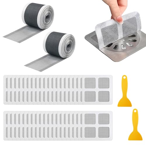 Haarsieb Dusche, 7cm x 5m Dusche Abflusssieb mit Plastikspachtel, Haarfänger Dusche, Haarsieb Dusche Filter Spülsieb Aufkleber, Spülsieb Aufkleber für Duschrinne Bad, Küchen Haarsieb Dusche, 7cm x 5m Dusche Abflusssieb mit Plastikspachtel, Haarfänger Dusche, Haarsieb Dusche Filter Spülsieb Aufkleber, Spülsieb Aufkleber für Duschrinne Bad, Küchen von BOUFEIDA