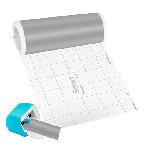 Smart Vinyl Permanent für Cricut Joy, 14x200cm Smart Adhesive Vinyl, Vinyl Plotter Film, Plotterfolie Selbstklebend für DIY Tassen, Autos, Banner, Dekoration von BOUFEIDA