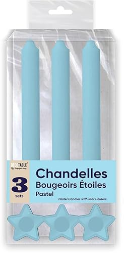 BOUGIES CHANDELLES X 3 SUPPORTS ETOILE BLEU von BOUGIES CHANDELLES X 3 SUPPORTS ETOILE BLEU