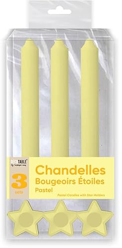 BOUGIES CHANDELLES X 3 SUPPORTS ETOILE JAUNE von BOUGIES CHANDELLES X 3 SUPPORTS ETOILE JAUNE