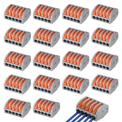 BOULESENM 18 PCS Elektrischer Verbinder, Elektrische Verbinder mit Steuerstab, Elektrischer Zucker, Drahtverbinder Pour Rasenmäherroboter, 4 Löcher, 18 Stück, PA/PC, Flammhemmend BOULESENM 18 PCS Elektrischer Verbinder, Elektrische Verbinder mit Steuerstab, Elektrischer Zucker, Drahtverbinder Pour Rasenmäherroboter, 4 Löcher, 18 Stück, PA/PC, Flammhemmend von BOULESENM