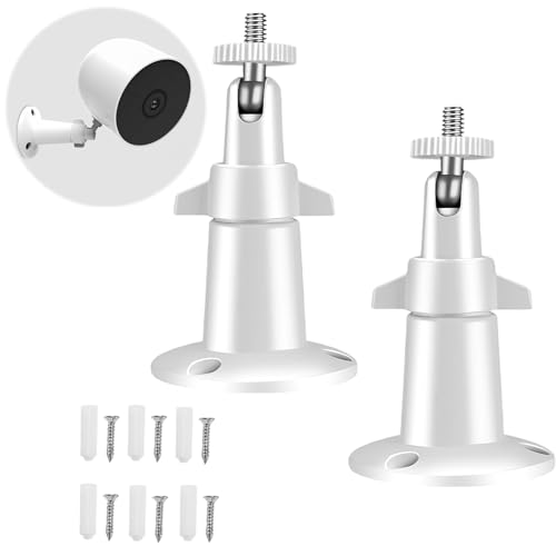 BOULESENM 2 PCS Ring Kamera Outdoor Halterung,Verstellbare Sicherheits-Wandhalterung,Halterung Ring Kamera Outdoor,überwachungskamera Hálterung,Kamerahalterung 360° Verstellbare Indoor Hálterung von BOULESENM