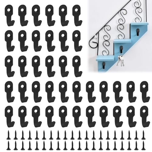 BOULESENM 40 Stück Schlüsselhaken Schwarz,Mini Wandhaken Kleiderhaken,Kleiderhaken wand einzeln,Garderobenhaken Einzeln,wandhaken zum schrauben,Mantelhaken EisenHaken für Schlafzimmer, Wohnzimmer BOULESENM 40 Stück Schlüsselhaken Schwarz,Mini Wandhaken Kleiderhaken,Kleiderhaken wand einzeln,Garderobenhaken Einzeln,wandhaken zum schrauben,Mantelhaken EisenHaken für Schlafzimmer, Wohnzimmer von BOULESENM