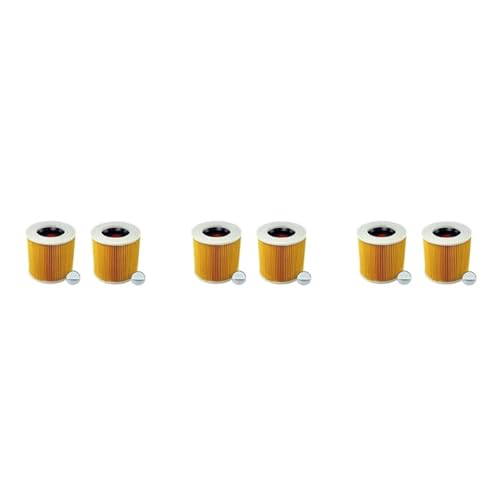 Patronenfilter, Kompatibel Mit Karcher WD3 Premium WD2 WD3 WD1 MV3 MV2 WD 3 P, Staubsauger-Kit-Zubehör(6pcs) von BOULINFJZ