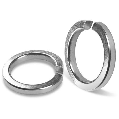 BOUMVID 2 Stück Federringe M27, Federring Form B nach Federring Glatt, 304 Edelstahl DIN 127 A2 V2A Spiralförmige Federscheibe Federscheiben Sprengring Unterlegscheiben von BOUMVID