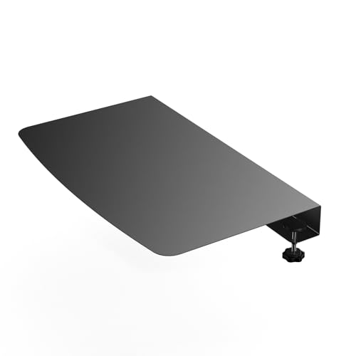 BOUNHOHE 43,2 cm Eck-Schreibtischverbinder-Plattform, Tastaturablagen auf L-förmigen Arbeitsplätzen, Klemm-Eck-Schreibtisch-Verbindungsplatte, Schwarz BOUNHOHE 43,2 cm Eck-Schreibtischverbinder-Plattform, Tastaturablagen auf L-förmigen Arbeitsplätzen, Klemm-Eck-Schreibtisch-Verbindungsplatte, Schwarz von BOUNHOHE