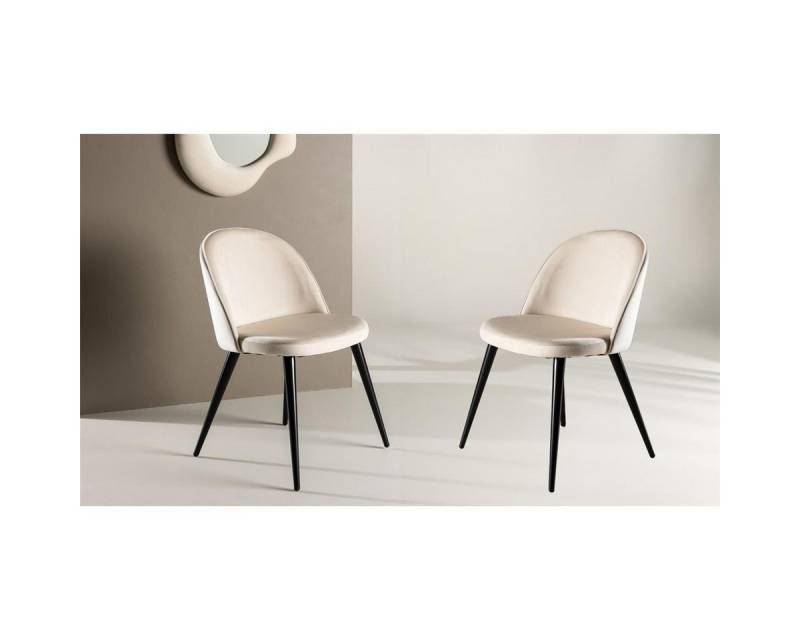 BOURGH Esszimmerstuhl VILVI 2er Set Esstischstühle - Stühle in beige (2er Set), in modernem Design von BOURGH