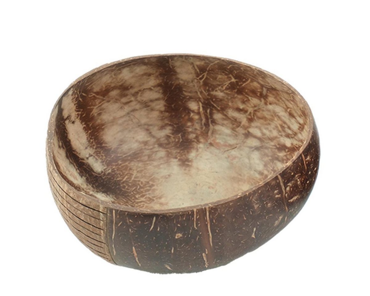 BOURGH Schale LANGA Kokosnuss Schüssel / Coconut Bowl - Ø13cm Höhe 6cm, Kokosnuss, (Einzelstück), Naturprodukt / Handgefertigt / Plastikfrei von BOURGH