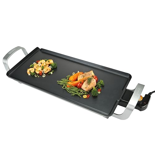 Bourgini Classic Multi Plate - Tischgrill elektrisch - Elektro Tischgrill - Teppanyaki platte - Raclette (Large) von BOURGINI