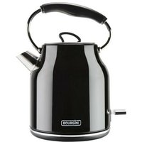 Bourgini - Wasserkocher Nostalgie-Wasserkocher deluxe schwarz 1,78l von BOURGINI