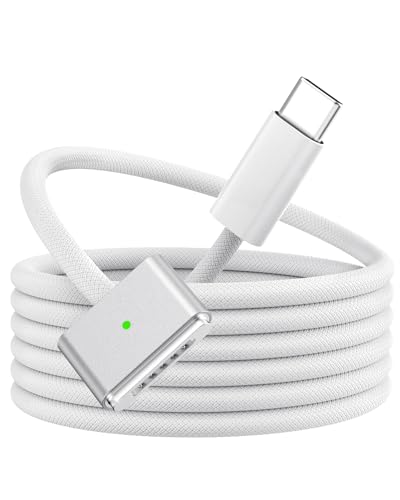 BOUTOP 140W USB C Mag-Safe 3 Kabel USB Typ C auf Mag Safe 3 Ladekabel Kompatibel mit MacBook Pro 2023 (M2,14/16inch)/2021 (M1), MacBook Air 2025/2024 (M4/M3,13/15 Zoll)/M2 Nylon Geflochten 1.8M von BOUTOP