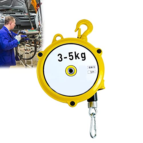 Federzug Balancer, Spring Balancer mit Turmradseil und Sicherheitsschnalle, Einstellbarer Federzug Werkzeughalter für Fabrik und Werkstatt, Verbessern Sie Die Arbeitseffizienz(Size:3-5kg) von BOVDC