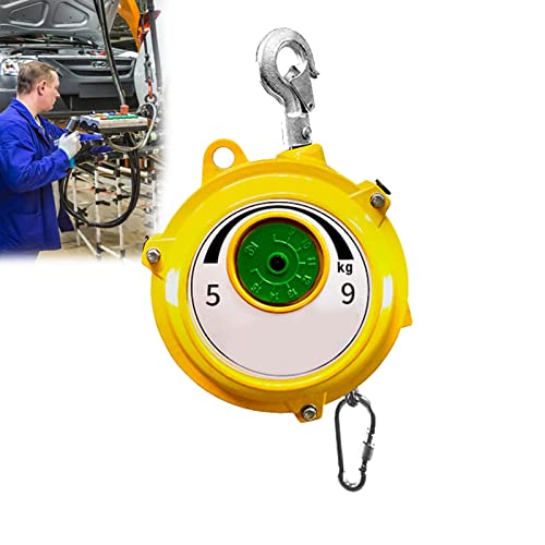 Federzug Balancer, Spring Balancer mit Turmradseil und Sicherheitsschnalle, Einstellbarer Federzug Werkzeughalter für Fabrik und Werkstatt, Verbessern Sie Die Arbeitseffizienz(Size:5-9kg) von BOVDC