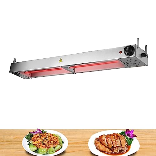 Lebensmittel Wärmelampe Abstreifen, Speisenwärmer Warmhalter mit Diffusen Kühllöchern und 30-85℃ Einstellbare Temperatur, Hängend Heizlampe für Essen Warm Halten(Size:60 * 15 * 6.5cm) von BOVDC