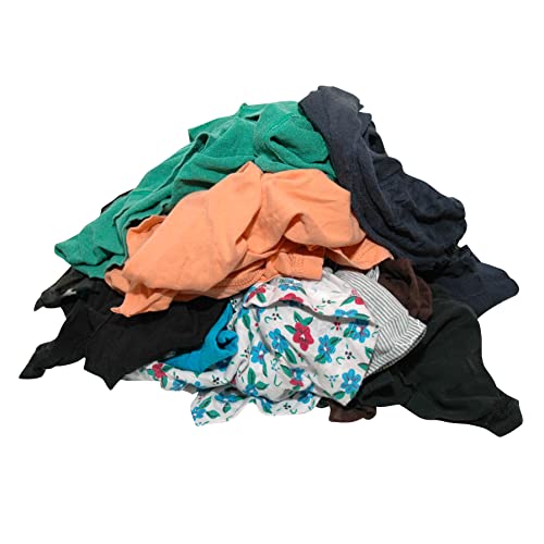 BOVE Putzlappen Trikot bunt 10 kg - allerbeste Qualität – aus T-Shirts und Poloshirts – fusselarm, hohe Dehngrenze und stark absorbierend (8701007) – Putztücher – Putzlappen Werkstatt von BOVE