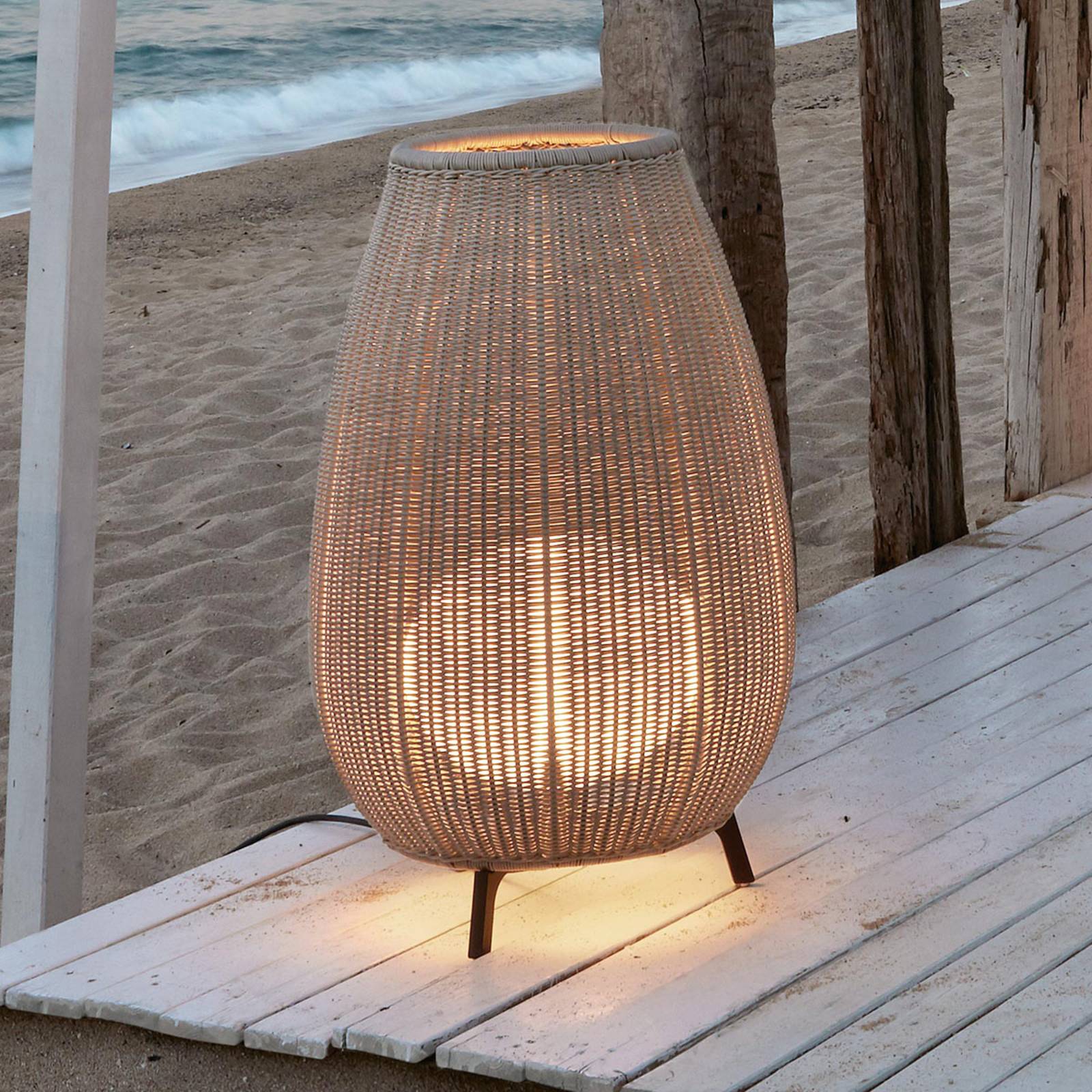 Bover Amphora 01 - Terrassenleuchte, light beige von Bover