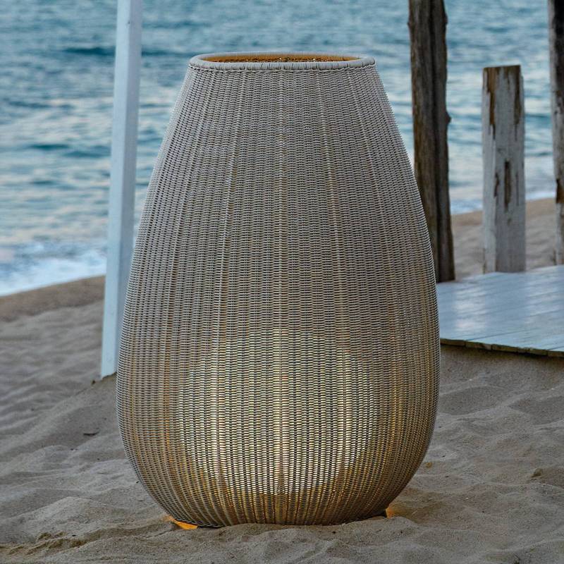 Bover Amphora 02 - Terrassenleuchte, light beige von Bover