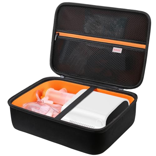 BOVKE Hartschalenkoffer für Smart Nebulizer für Atemprobleme, Desktop Inhalator Nebulizer für den Heimgebrauch, Aufbewahrungstasche für Digital Asthma Nebulizer Maschine Erwachsene und Kinder, Schwarz BOVKE Hartschalenkoffer für Smart Nebulizer für Atemprobleme, Desktop Inhalator Nebulizer für den Heimgebrauch, Aufbewahrungstasche für Digital Asthma Nebulizer Maschine Erwachsene und Kinder, Schwarz von BOVKE