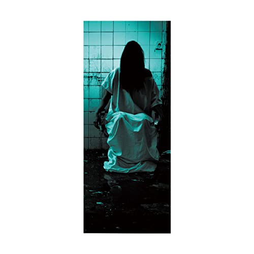 3D Türaufkleber Horror Türtapete selbstklebend TürPoster - Fototapete Türfolie Poster Tapete Aufkleber DIY Wandbild B100 x H215cm von BOVZOX