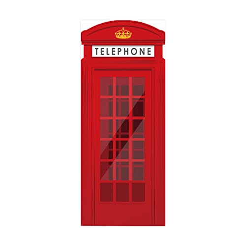 3D Türaufkleber Telefonkasse Türtapete selbstklebend TürPoster - Fototapete Türfolie Poster Tapete Aufkleber DIY Wandbild B85 x H205cm von BOVZOX
