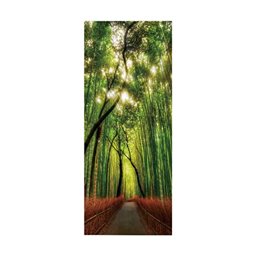 3D Türaufkleber Wald Türtapete selbstklebend TürPoster - Fototapete Türfolie Poster Tapete Aufkleber DIY Wandbild B100 x H215cm von BOVZOX