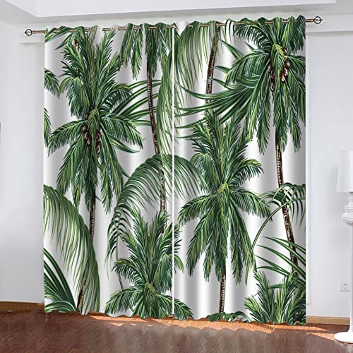 BOVZOX Blickdichte Gardine Grüner Wald Schal Verdunkelungsvorhang Blickdicht für Wohnzimmer Schlafzimmer Größe:2 x B140 x H175cm BOVZOX Blickdichte Gardine Grüner Wald Schal Verdunkelungsvorhang Blickdicht für Wohnzimmer Schlafzimmer Größe:2 x B140 x H175cm von BOVZOX