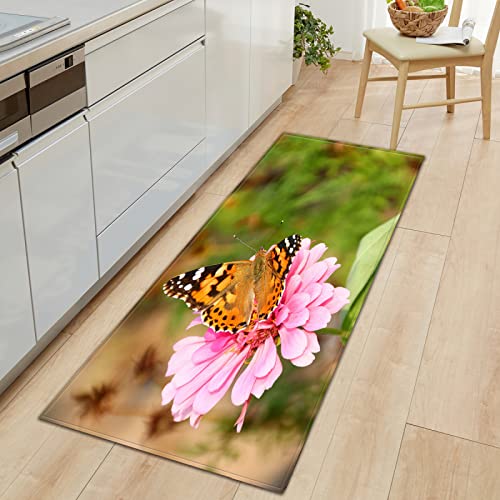 BOVZOX KüchenläuferSchmetterling rutschfest Küchenteppich mit Wasserdicht, Teppich Läufer Küchenmatte für Küche Flur Wohnzimmer Schlafzimmer Badezimmer 50 x 160cm BOVZOX KüchenläuferSchmetterling rutschfest Küchenteppich mit Wasserdicht, Teppich Läufer Küchenmatte für Küche Flur Wohnzimmer Schlafzimmer Badezimmer 50 x 160cm von BOVZOX