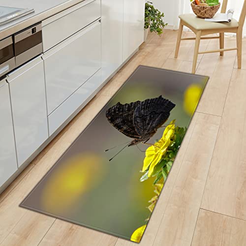 BOVZOX Küchenteppich Schmetterling Küchenläufer rutschfest Küchenmatte für Küche und Bar Teppich Läufer waschbare Küchenläufer Küche Deko 40 x 100cm BOVZOX Küchenteppich Schmetterling Küchenläufer rutschfest Küchenmatte für Küche und Bar Teppich Läufer waschbare Küchenläufer Küche Deko 40 x 100cm von BOVZOX