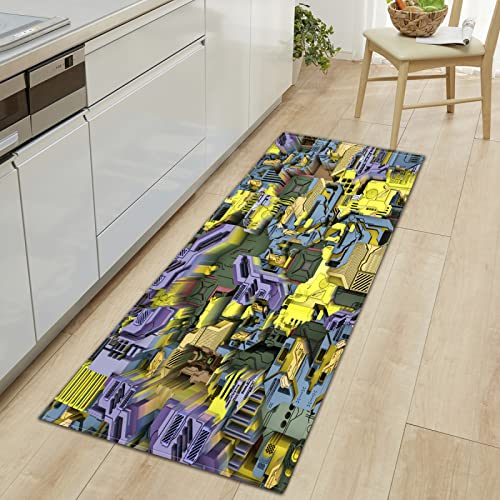 BOVZOX Küchenteppiche Abstrakt Waschbar Küchenmatte Küchenteppich Badematten rutschfeste Teppich 60 x 120cm BOVZOX Küchenteppiche Abstrakt Waschbar Küchenmatte Küchenteppich Badematten rutschfeste Teppich 60 x 120cm von BOVZOX
