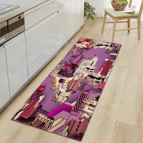 BOVZOX Küchenteppiche Abstrakt Waschbar Küchenmatte Küchenteppich Badematten rutschfeste Teppich 60 x 180cm BOVZOX Küchenteppiche Abstrakt Waschbar Küchenmatte Küchenteppich Badematten rutschfeste Teppich 60 x 180cm von BOVZOX
