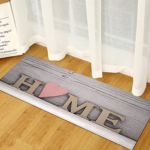 BOVZOX Küchenteppiche Planke Waschbar Küchenmatte Küchenteppich Badematten rutschfeste Teppich 60 x 90cm von BOVZOX