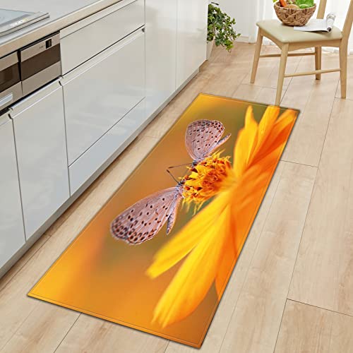 BOVZOX Küchenteppiche Schmetterling Waschbar Küchenmatte Küchenteppich Badematten rutschfeste Teppich 40 x 100cm BOVZOX Küchenteppiche Schmetterling Waschbar Küchenmatte Küchenteppich Badematten rutschfeste Teppich 40 x 100cm von BOVZOX