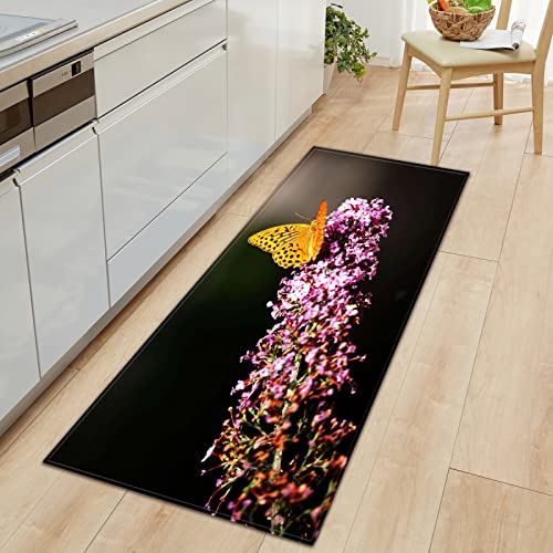 BOVZOX Küchenteppiche Schmetterling Waschbar Küchenmatte Küchenteppich Badematten rutschfeste Teppich 40 x 100cm BOVZOX Küchenteppiche Schmetterling Waschbar Küchenmatte Küchenteppich Badematten rutschfeste Teppich 40 x 100cm von BOVZOX