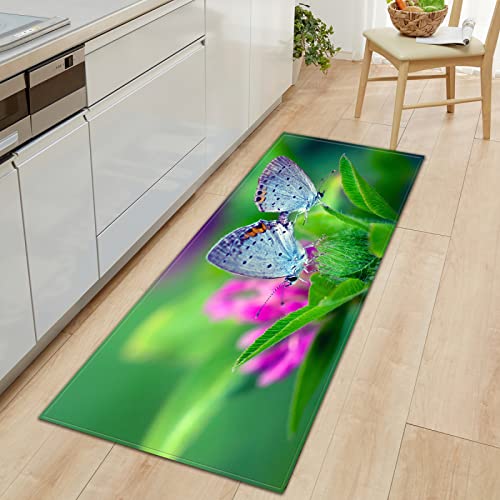 BOVZOX Küchenteppiche Schmetterling Waschbar Küchenmatte Küchenteppich Badematten rutschfeste Teppich 40 x 100cm BOVZOX Küchenteppiche Schmetterling Waschbar Küchenmatte Küchenteppich Badematten rutschfeste Teppich 40 x 100cm von BOVZOX