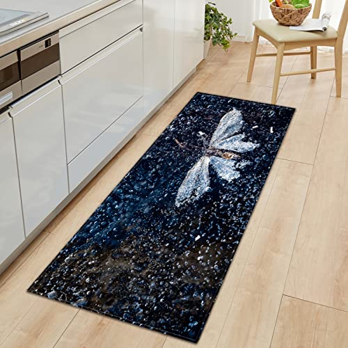 BOVZOX Küchenteppiche Schmetterling Waschbar Küchenmatte Küchenteppich Badematten rutschfeste Teppich 60 x 120cm BOVZOX Küchenteppiche Schmetterling Waschbar Küchenmatte Küchenteppich Badematten rutschfeste Teppich 60 x 120cm von BOVZOX