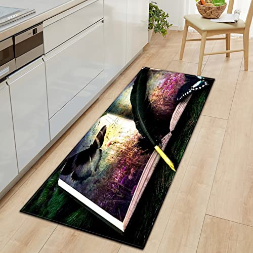 BOVZOX Küchenteppiche Schmetterling Waschbar Küchenmatte Küchenteppich Badematten rutschfeste Teppich 60 x 90cm BOVZOX Küchenteppiche Schmetterling Waschbar Küchenmatte Küchenteppich Badematten rutschfeste Teppich 60 x 90cm von BOVZOX