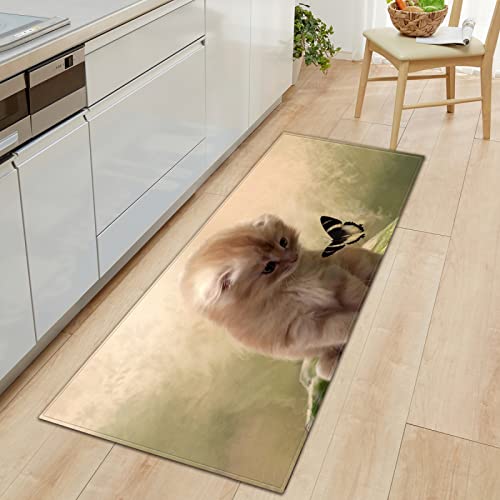 BOVZOX Küchenteppiche Schmetterling Waschbar Küchenmatte Küchenteppich Badematten rutschfeste Teppich 60 x 90cm BOVZOX Küchenteppiche Schmetterling Waschbar Küchenmatte Küchenteppich Badematten rutschfeste Teppich 60 x 90cm von BOVZOX