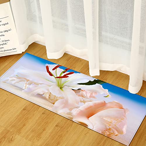 BOVZOX Küchenteppiche Strandmuscheln Waschbar Küchenmatte Küchenteppich Badematten rutschfeste Teppich 60 x 180cm BOVZOX Küchenteppiche Strandmuscheln Waschbar Küchenmatte Küchenteppich Badematten rutschfeste Teppich 60 x 180cm von BOVZOX