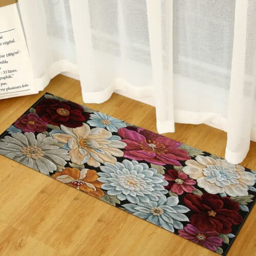 BOVZOX Läufer rutschfestes Küchenmatten Ethnischer Stil rutschfeste Küchenmatten und Teppiche Waschbare Gummiunterlage Fußmatte Mikrofaser 60 x 150cm von BOVZOX