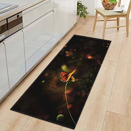 BOVZOX Läufer rutschfestes Küchenmatten Schmetterling rutschfeste Küchenmatten und Teppiche Waschbare Gummiunterlage Fußmatte Mikrofaser 40 x 100cm BOVZOX Läufer rutschfestes Küchenmatten Schmetterling rutschfeste Küchenmatten und Teppiche Waschbare Gummiunterlage Fußmatte Mikrofaser 40 x 100cm von BOVZOX