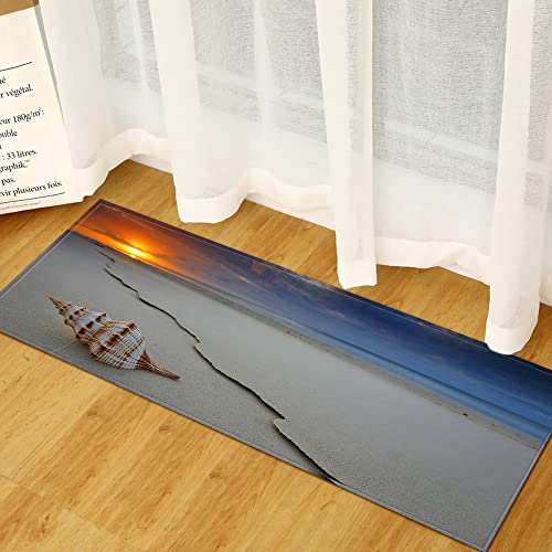 BOVZOX Läufer rutschfestes Küchenmatten Strandmuscheln rutschfeste Küchenmatten und Teppiche Waschbare Gummiunterlage Fußmatte Mikrofaser 60 x 120cm BOVZOX Läufer rutschfestes Küchenmatten Strandmuscheln rutschfeste Küchenmatten und Teppiche Waschbare Gummiunterlage Fußmatte Mikrofaser 60 x 120cm von BOVZOX