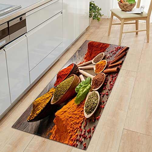 BOVZOX rutschfeste Küchenmatten Löffel Gewürze Teppiche Waschbare Gummiunterlage Fußmatte Mikrofaser Teppichset 60 x 120cm BOVZOX rutschfeste Küchenmatten Löffel Gewürze Teppiche Waschbare Gummiunterlage Fußmatte Mikrofaser Teppichset 60 x 120cm von BOVZOX