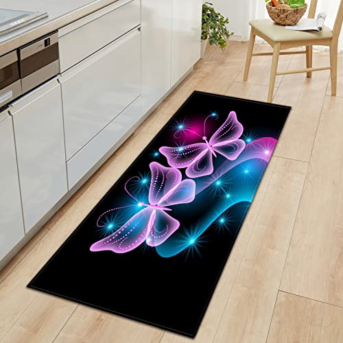 BOVZOX rutschfeste Küchenmatten Schmetterling Teppiche Waschbare Gummiunterlage Fußmatte Mikrofaser Teppichset 50 x 80cm BOVZOX rutschfeste Küchenmatten Schmetterling Teppiche Waschbare Gummiunterlage Fußmatte Mikrofaser Teppichset 50 x 80cm von BOVZOX