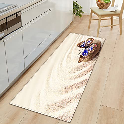 BOVZOX rutschfeste Küchenmatten Schmetterling Teppiche Waschbare Gummiunterlage Fußmatte Mikrofaser Teppichset 60 x 180cm BOVZOX rutschfeste Küchenmatten Schmetterling Teppiche Waschbare Gummiunterlage Fußmatte Mikrofaser Teppichset 60 x 180cm von BOVZOX
