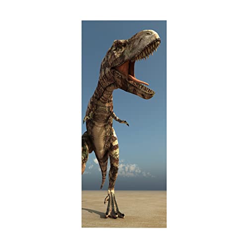 Türaufkleber selbstklebendes Dinosaurier Türbild Fototapete Türfolie Poster Tapete Pvc Wasserdicht Abnehmbare Wandbilder Für Schlafzimmer Haus Bad Büro B100 x H200cm Türaufkleber selbstklebendes Dinosaurier Türbild Fototapete Türfolie Poster Tapete Pvc Wasserdicht Abnehmbare Wandbilder Für Schlafzimmer Haus Bad Büro B100 x H200cm von BOVZOX