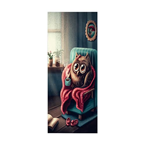 Türaufkleber selbstklebendes Eule Türbild Fototapete Türfolie Poster Tapete Pvc Wasserdicht Abnehmbare Wandbilder Für Schlafzimmer Haus Bad Büro B83 x H204cm Türaufkleber selbstklebendes Eule Türbild Fototapete Türfolie Poster Tapete Pvc Wasserdicht Abnehmbare Wandbilder Für Schlafzimmer Haus Bad Büro B83 x H204cm von BOVZOX