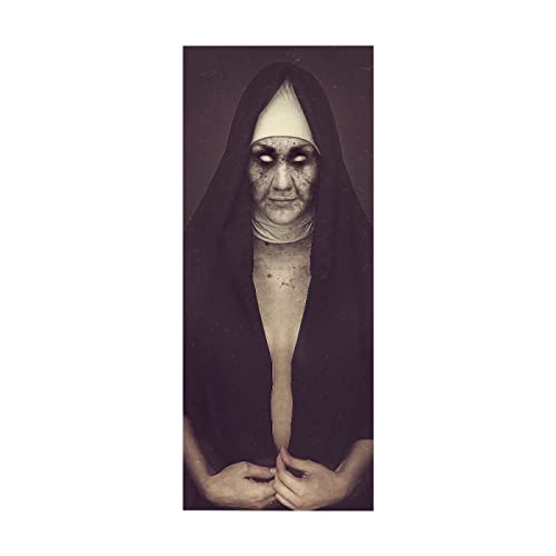 Türaufkleber selbstklebendes Horror Türbild Fototapete Türfolie Poster Tapete Pvc Wasserdicht Abnehmbare Wandbilder Für Schlafzimmer Haus Bad Büro B83 x H204cm von BOVZOX