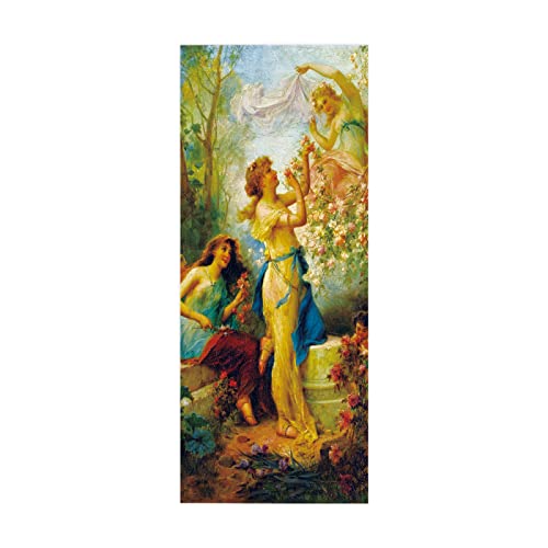 Türaufkleber selbstklebendes Mädchen Türbild Fototapete Türfolie Poster Tapete Pvc Wasserdicht Abnehmbare Wandbilder Für Schlafzimmer Haus Bad Büro B83 x H204cm von BOVZOX